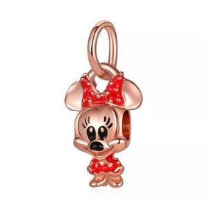 S925 Disney Baby Minnie Mouse with Red Bow Charm